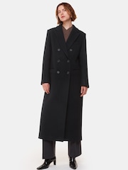 Whistles Black Lori Longline Coat - Image 1 of 5
