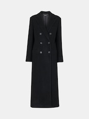 Whistles Black Lori Longline Coat - Image 5 of 5