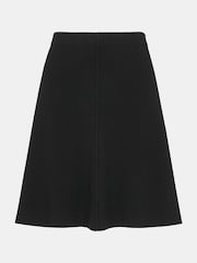 Whistles Black Flippy Knitted Mini Skirt - Image 5 of 5