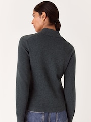Whistles Grey Phoebe Knit Shirt - Image 2 of 5