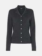 Whistles Grey Phoebe Knit Shirt - Image 5 of 5