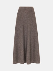 Whistles Nude Knitted Midi Skirt - Image 5 of 5