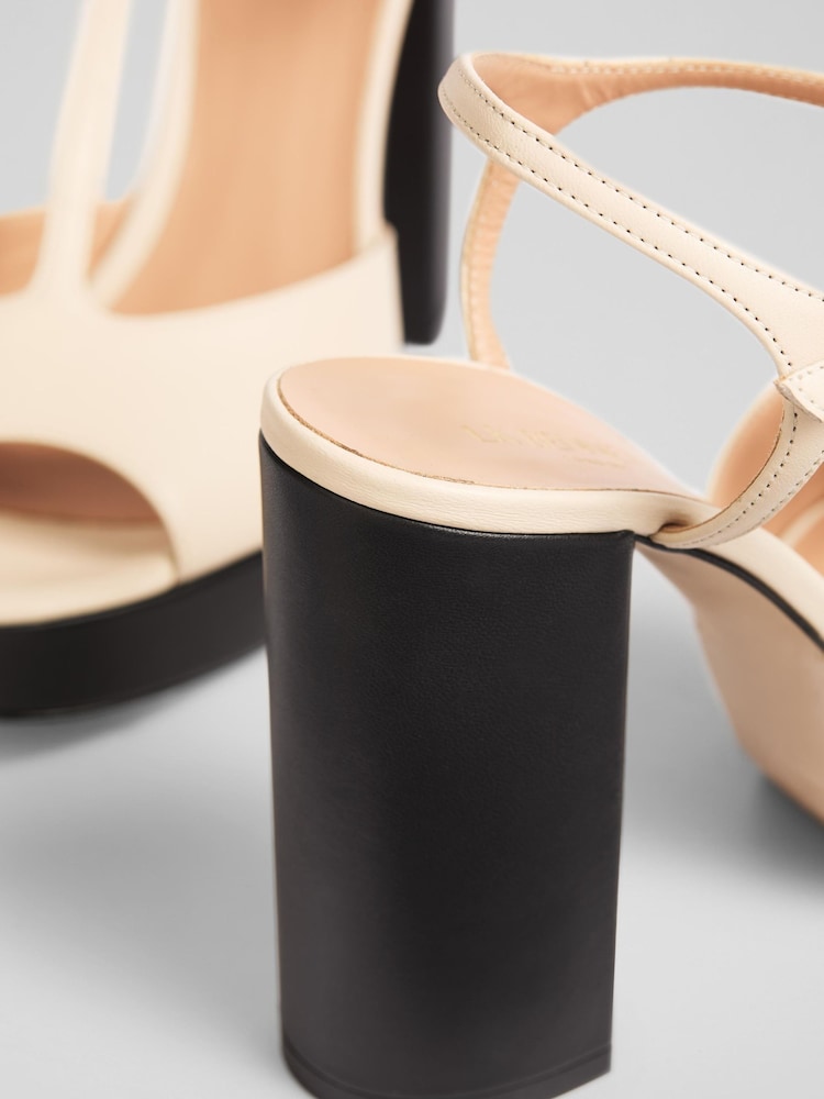 LK Bennett Lorna Leather Mary Jane Platform Shoes - Slika 4 iz 4