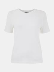 Whistles White Ultimate Rib Crew Neck T-Shirt - Image 5 of 5