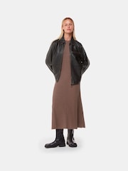 Whistles Kate Burnished Leather Jacket - Изображение 4 из 5