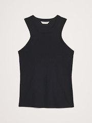 Banana Republic Black Lightweight Cotton Tank Top - Image 4 of 4