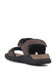Pavers Brown Triple Touch-Fastening-Strapped Sandals - Image 4 of 6