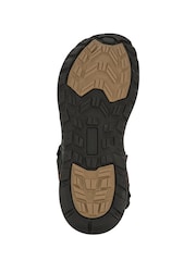 Pavers Brown Triple Touch-Fastening-Strapped Sandals - Image 6 of 6