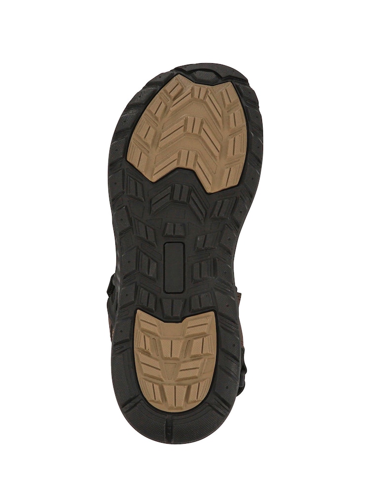 Pavers Brown Triple Touch-Fastening-Strapped Sandals - Image 6 of 6