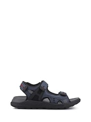 Pavers Blue Triple Touch-Fastening-Strapped Sandals - Image 1 of 5
