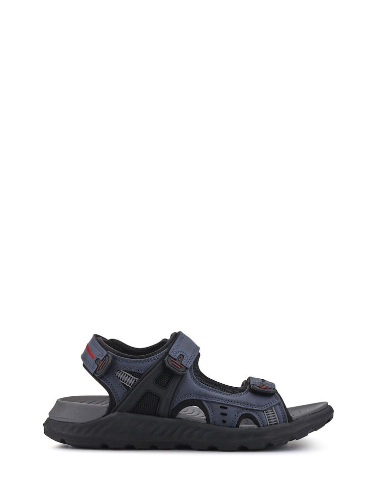 Pavers Blue Triple Touch-Fastening-Strapped Sandals - Image 1 of 5