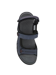 Pavers Blue Triple Touch-Fastening-Strapped Sandals - Image 4 of 5