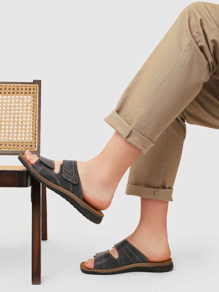 Pavers Blue Gents Mule Casual Sandals - Image 1 of 6 Pavers Blue Gents Mule Casual Sandals - Image 1 of 6