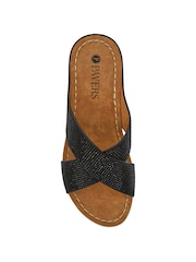 Pavers Black Chunky Sole Mules - Image 4 of 5