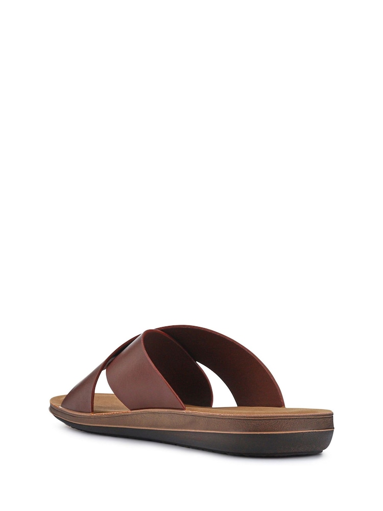 Pavers Brown Gents Casual Sandals - Image 3 of 5