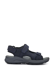 Pavers Blue Leather Touch-Fastening Sandals - Image 2 of 6