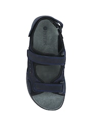 Pavers Blue Leather Touch-Fastening Sandals - Image 5 of 6