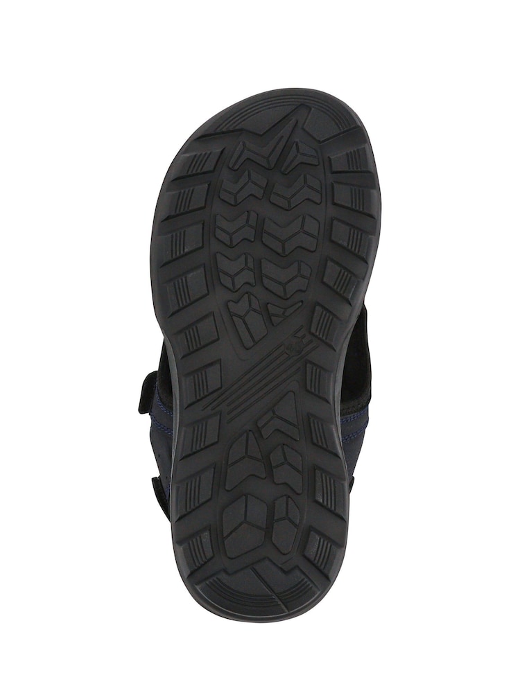 Pavers Blue Leather Touch-Fastening Sandals - Image 6 of 6