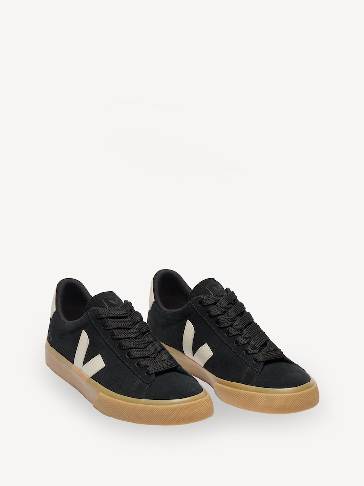 Veja Campo Bold Suede Black Trainers - Image 2 of 3