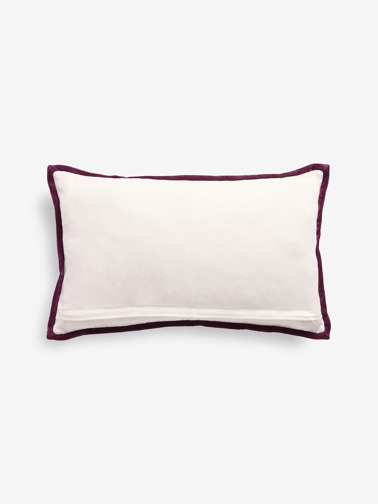 50 x 30cm Chrismas Trio Of Velvet Bows Cushion - Imagen 2 de 3