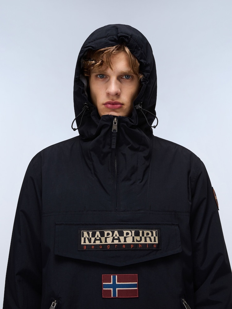 Napapijri Rainforest Pockets Black Anorak - Image 1 of 7