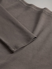 The Set Black/Neutral/Taupe Brown 3 Pack Boat Neck Ribbed Bodies - Image 6 of 6