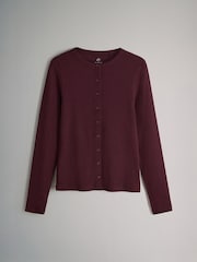 The Set Black/Chocolate Brown/Berry 3 Pack Long Sleeve Button Through Rib T-Shirts - Image 5 of 7