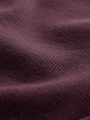 The Set Black/Chocolate Brown/Berry 3 Pack Long Sleeve Button Through Rib T-Shirts - Image 6 of 7