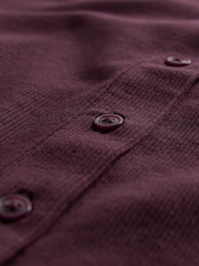 The Set Black/Chocolate Brown/Berry 3 Pack Long Sleeve Button Through Rib T-Shirts - Image 7 of 7