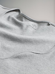The Set 3 Pack Sweetheart Neckline Long Sleeve Rib T-Shirts - Imagem 11 de 11