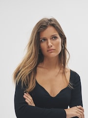 The Set 3 Pack Sweetheart Neckline Long Sleeve Rib T-Shirts - Imagem 7 de 11