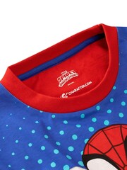 Character Blue Marvel Spidey And His Amazing Friends 100% Cotton Pyjamas - Image 7 of 9