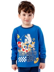 Character Blue Sonic The Hedgehog Pyjamas - Image 3 of 10