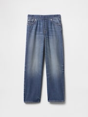Gap Blue UltraSoft Pull On Baggy Jeans (4-13yrs) - Image 4 of 5