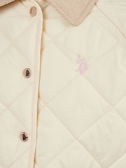 U.S. Polo Assn. Girls Diamond Quilt Jacket - Imagen 4 de 5