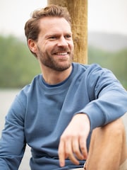 Lakeland Clothing Blue Lindale 100% Cotton Sweatshirt - Image 2 of 4