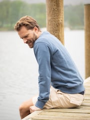 Lakeland Clothing Blue Lindale 100% Cotton Sweatshirt - Image 3 of 4