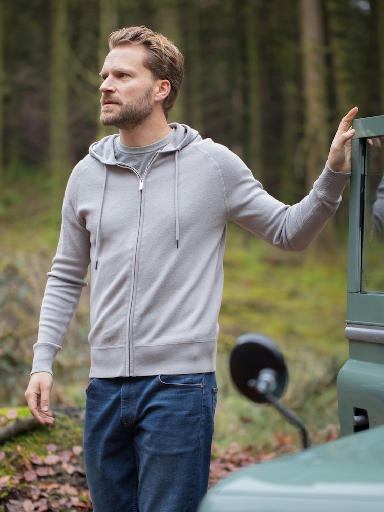 Lakeland Clothing Grey Heron 100% Cotton Hoodie - Bild 4 von 4