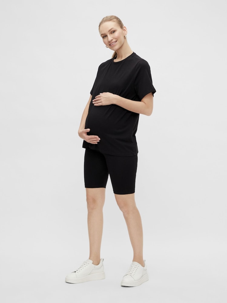 Mamalicious Short Sleeve Jersey T-Shirt And Shorts Set - Image 1 of 5