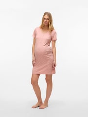 Mamalicious Pink Maternity And Nursing Nightie - Image 1 of 6