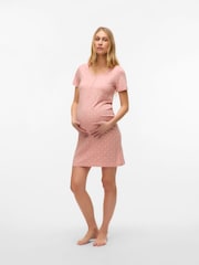 Mamalicious Pink Maternity And Nursing Nightie - Image 4 of 6