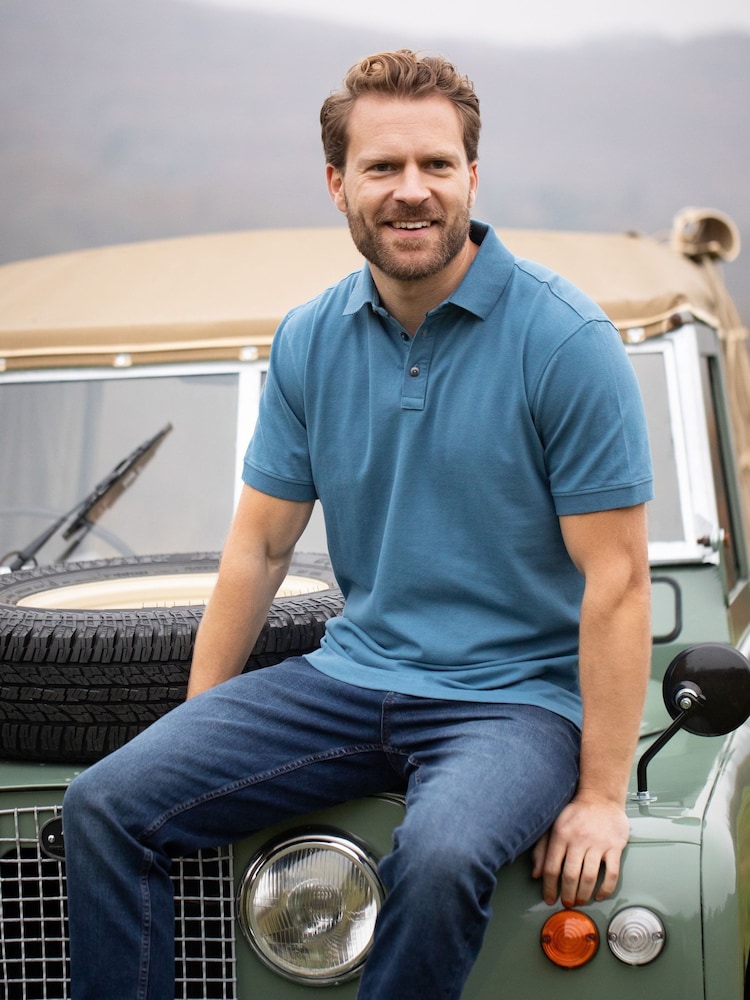 Lakeland Clothing Blue Honister Polo Shirt - Image 1 of 3 Lakeland Clothing Blue Honister Polo Shirt - Image 1 of 3