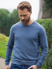 Lakeland Clothing Catbells 100% Cotton Crew Neck Jumper - Image 1 of 6