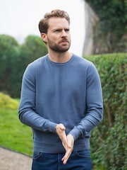 Lakeland Clothing Catbells 100% Cotton Crew Neck Jumper - Image 6 of 6