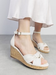 Moda in Pelle MUSCARI TWIST FEATURE WEDGE SANDAL - Image 1 of 4