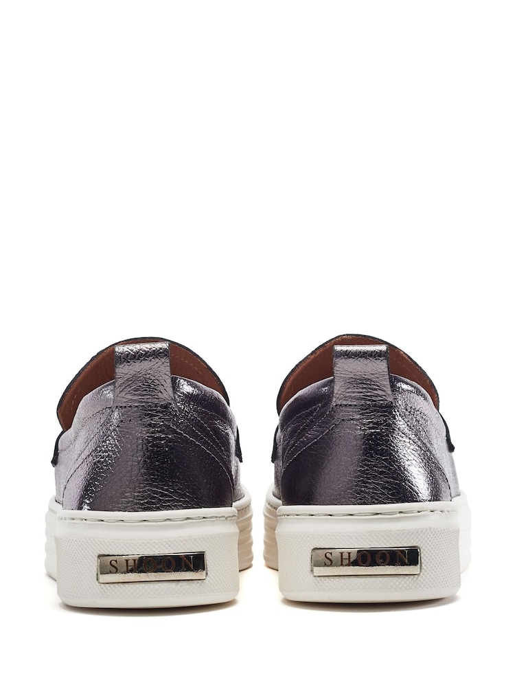 Moda in Pelle Shoon Grey Elmo Sporty Style Hybrid Loafers - Image 4 of 4
