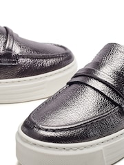 siva - Sivi hibridni mokasini v športnem slogu Moda in Pelle Shoon Elmo - Slika 5 iz 5