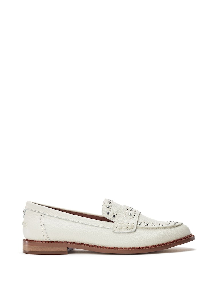 Moda in Pelle EMMER STUDDED UPPER RAND LEATHER LOAFER - Image 2 of 4