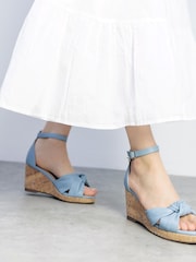 Moda in Pelle MUSCARI TWIST FEATURE WEDGE SANDAL - Image 1 of 4