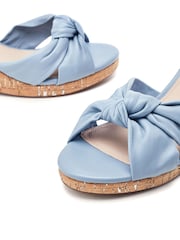 Azul - Moda in Pelle MUSCARI TWIST FEATURE WEDGE SANDAL - Imagen 5 de 5